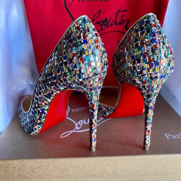 Christian Louboutin Iriza 100 Tri Vitraux/Spec - Picture 5 of 8